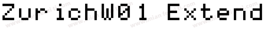 ZurichW01 Extended Regular字体转换